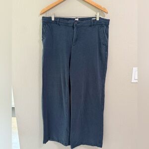 Gap Women’s Wide-Leg Trouser Pants Blue Size 16R